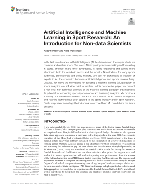 体育研究中的人工智能和机器学习：非数据科学家的入门知识